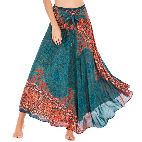 Long Print Skirts