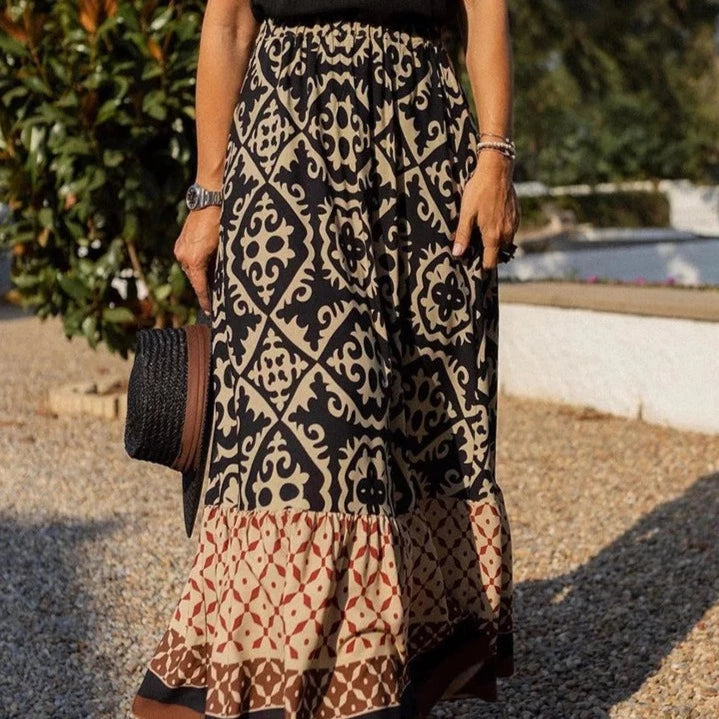 Casual Retro Long Skirt