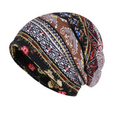 Floral Print Warm Hat